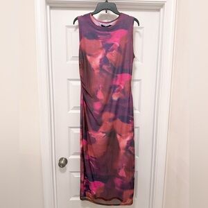 Bodycon Mesh Sleeveless Maxi Dress